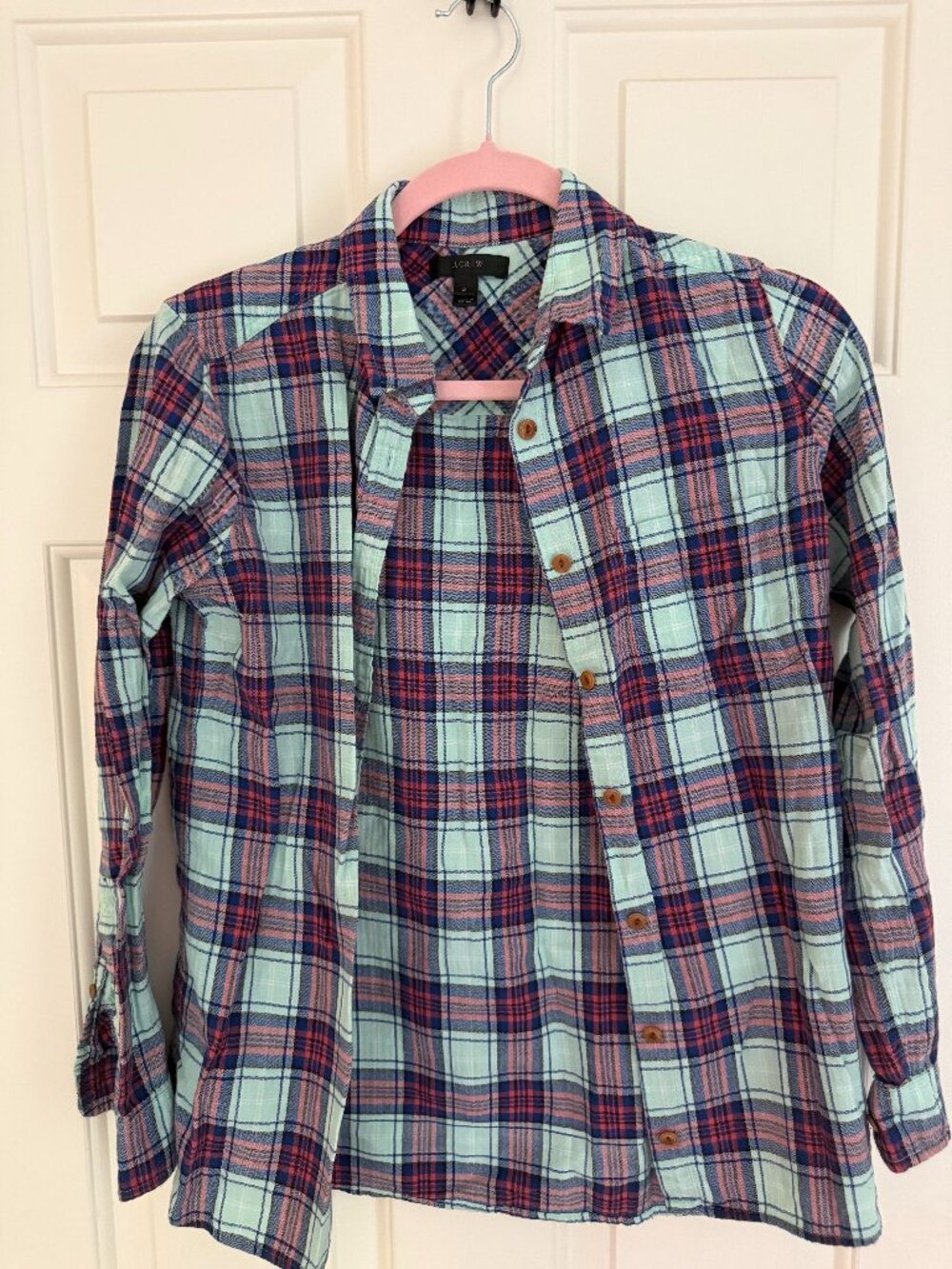 J.Crew flannel button down size 2